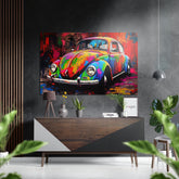 Vw  Brushed Aluminum Dibond Wall Art.